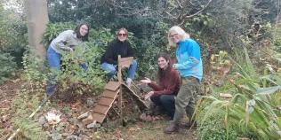 SWAY team members in the garden at the Salisbury Centre