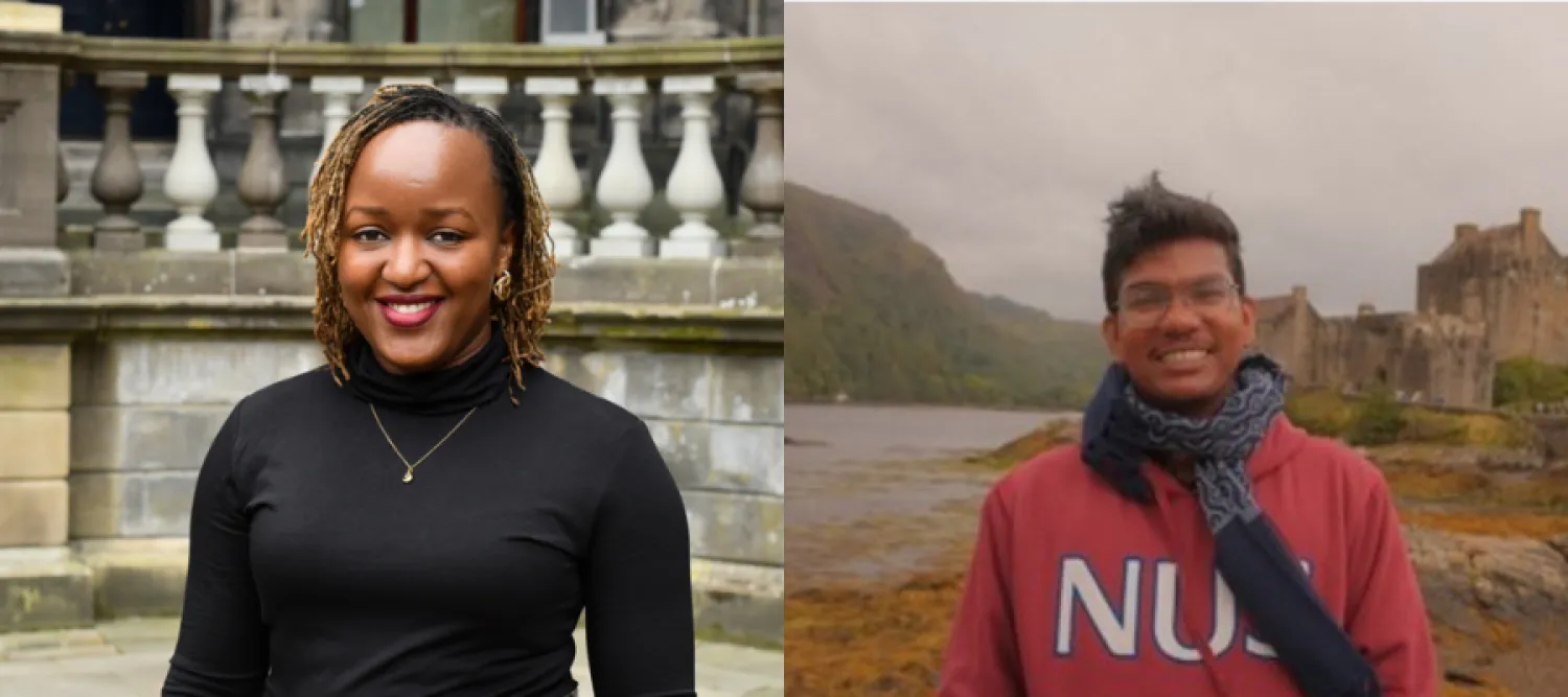 Two international students