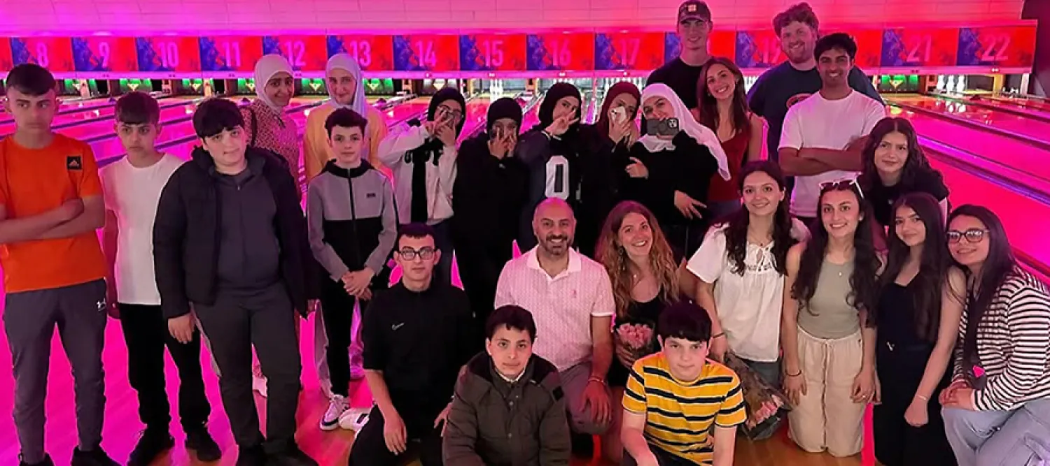 STTEPS gathering for bowling activity