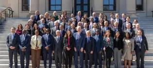 Group photo of all U7+ University leaders in Ottawa at Presidents SUmmit