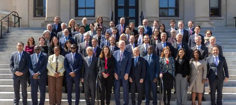 Group photo of all U7+ University leaders in Ottawa at Presidents SUmmit