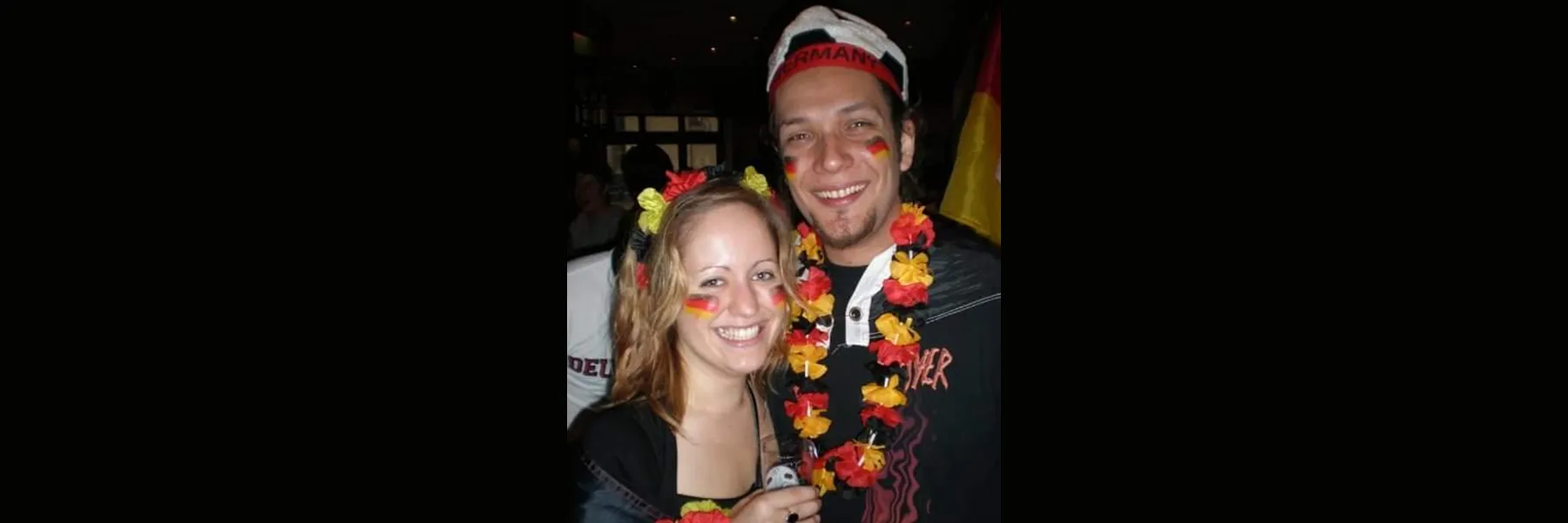 Fiona Abbas with her future husband at carnival!