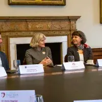 Edinburgh and Vassar colleagues meeting at Old College