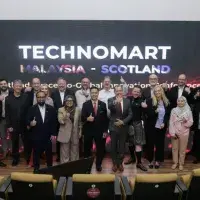 Group shot of participants at Malaysia Technomart Scotland Space