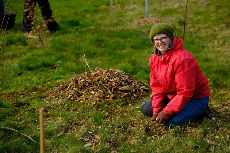 Staff and students plant trees for the Big Dig 2026