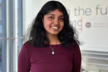 Amala Peri, GBU student visiting Edinburgh