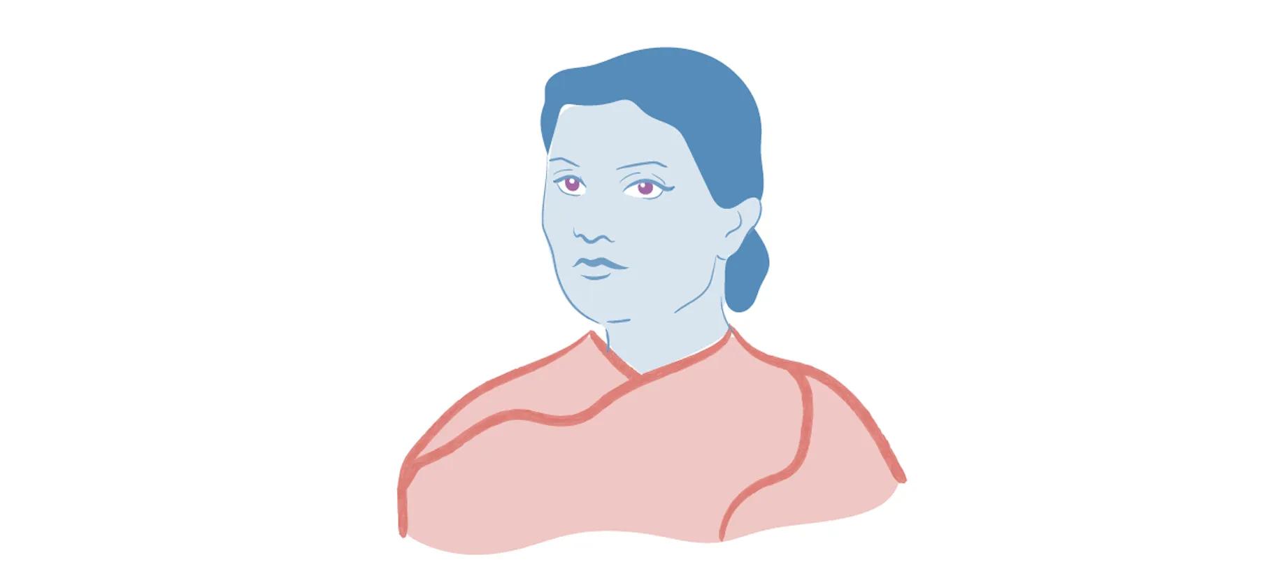 Illustration of Kadambini Ganguly